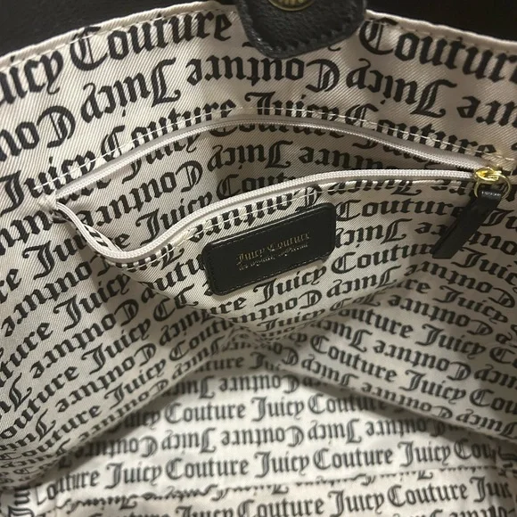 Juicy Couture Black and Pink Floral Totes - Picture 6 of 7